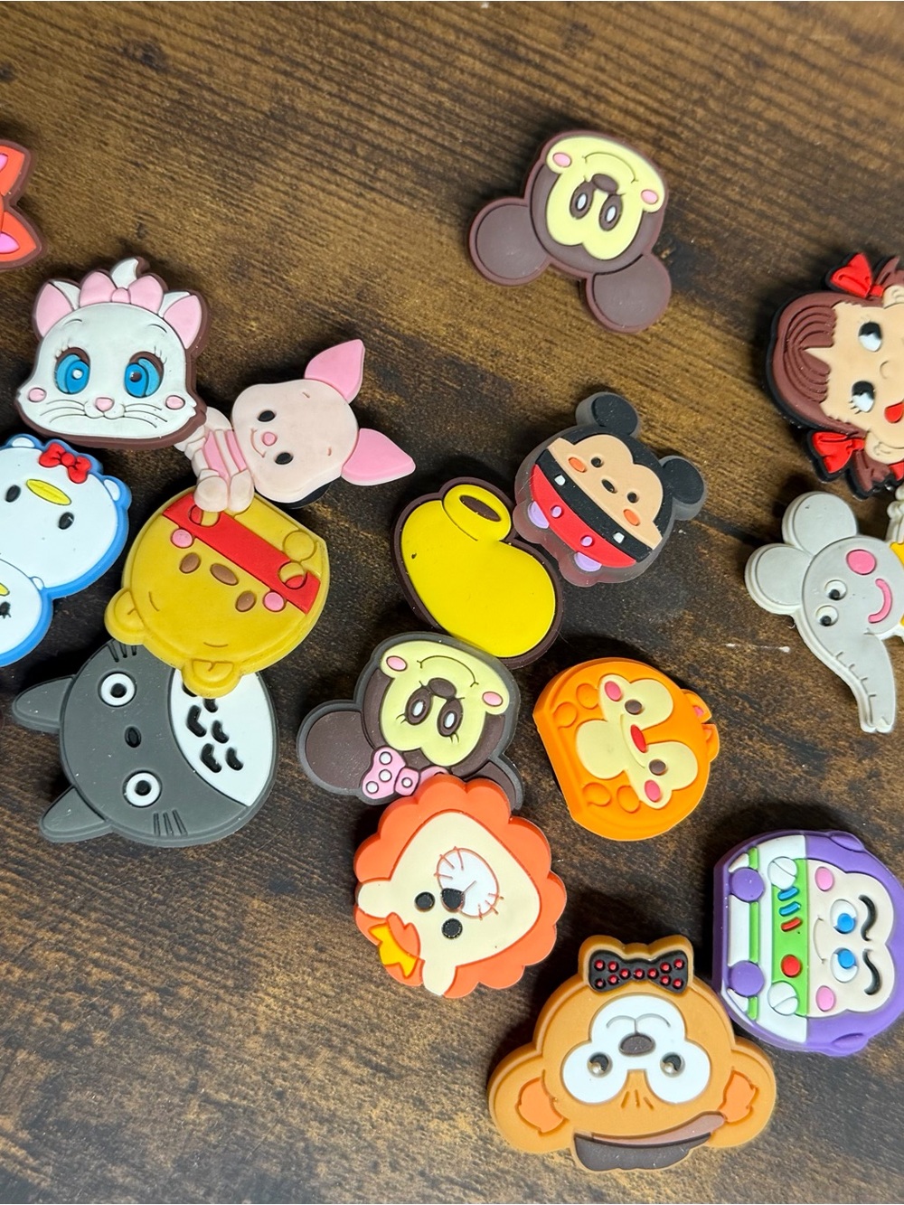 Kids Character Shoe Charms Pack - Assorted Bright Colors